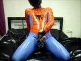 latex spiderman wanking snapshot 14