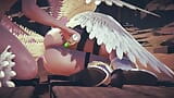 Angewomon leva contas anais: paródia de digimon hentai snapshot 3