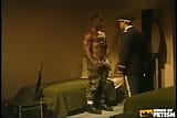 Black Guy in Military Uniform Gets His Big Asshole Screwed by a Officer on the Bed snapshot 2