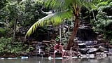 Sexo Real Pareja junto a cascada en Tailandia snapshot 10