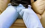 Big Cock Cumming Hands Free in Jeans!!! snapshot 2