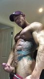 ROIDED MUSCLE STUD SHOWS OFF HIS BIG DICK snapshot 2