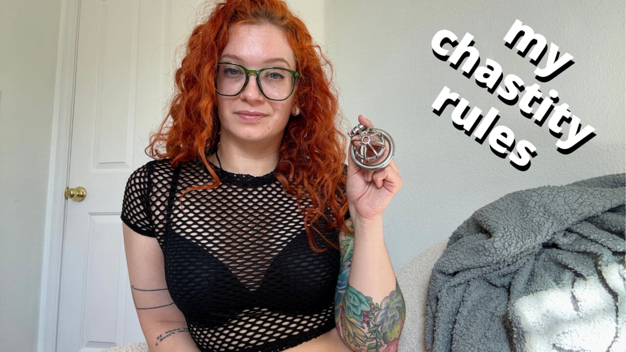 öröm Domme tisztasági szabályai - hogyan tartanálak bezárva, JOI, CEI - teljes videó a Veggiebabyy Manyvids-ről