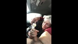 Grandma sucks in the car snapshot 1