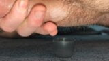 Extreme closeup of me slowly teasing and edging out sperm drip by drip into a cup multiple cumshots collection feet load snapshot 9