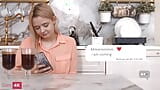 Lina Shisuta - blonde tiener heeft anale seks in de keuken snapshot 2