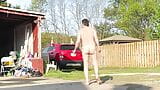 VERY RISKY NAKED GAMES OUTSIDE IN MY YARD ALMOST CAUGHT snapshot 8