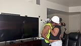 Construction worker whore fucking a client while on the job snapshot 4