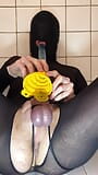 Drinking own piss while being caged in micro chastity cage snapshot 8