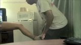 UNDER HOT FEM SHOEZ-Ebony Duo Ballbusting flip flops snapshot 13