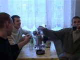 MILF fucked by three young guys in the kitchen snapshot 3