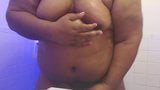 Black chub showing his body and masturbating snapshot 2