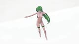 corpo musculoso Miku Catch the Wave - lalamie - cor do cabelo verde editar smixix snapshot 9