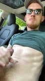 ginger lad shoots a load in his car snapshot 2