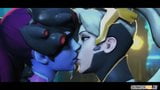 Hot big dicked Widowmaker futa fucking hard with heroes snapshot 3