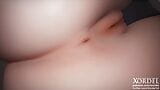 d.vaのきつい肛門とピンクのマンコのクローズアップ snapshot 2