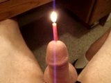 CBT candle sounding insertion & wax on cock and balls snapshot 3