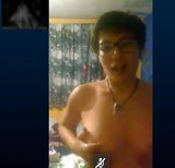 Awek Mexica bermain dengan dirinya untuk saya di Skype snapshot 2