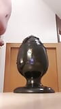 Anal plug 80 mm egg shape introduction. 20210916. serie 001 snapshot 2