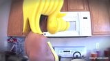 Cartoon style Abigail Mac getting off in the kitchen snapshot 1