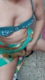 Indiana transsexual em saree fodida snapshot 10