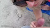 Sexo con una fan en una playa brasileña snapshot 16