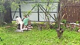 Mistress pegging slave outdoor strap sex and domination snapshot 4