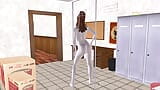 Animované 3D porno video roztomilé dospívající dívky, která dává sexy polohy. snapshot 7