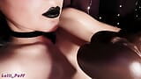 Pocket Pussy Licking, Black Lipstick, Close-up - Amateur Lalli_puff snapshot 2