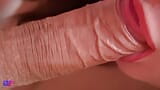 Foreskin play, close up gentle sucking, oral creampie snapshot 10