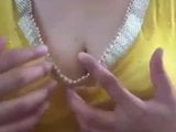 Indian Horny Chubby Big Boobs Wife Masturbates snapshot 2