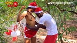 Christmas village sex - primos cachondos follan al aire libre snapshot 2