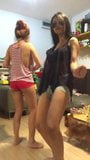 3 asian sluts dancing in their undies snapshot 3