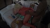 Große blonde Sissy von heißem BBC im Body aus roter Spitze tief gefickt! snapshot 1