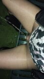 Another pee in pantyhose at the park snapshot 5