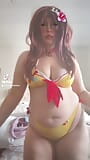 Inugami Korone Bikini Cosplay snapshot 18