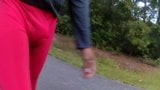 Freeballing in Red Pouch Pants PT 1 snapshot 7