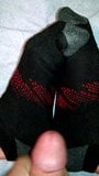 Close up cumming on my socks snapshot 1