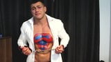 Sexy spandex Superman Muscle Hunk Defeated To Cum snapshot 1