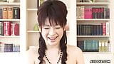 Japanese brunette girl Hina Kawamura masturbating at home uncensored. snapshot 3