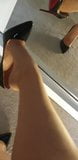 Tan nylons and heels teasing snapshot 2