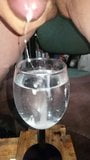 Slo-mo cum in glass of water snapshot 7