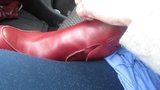 putting my red boots on snapshot 6