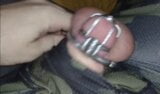 Permanent Chastity - Cumming under the blanket snapshot 2