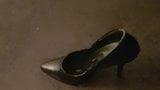 Cum into well used black stilettos snapshot 3