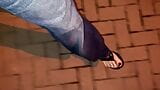 walking in platform thongs snapshot 7