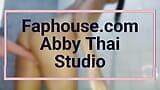 I take a shower after school and bring my dildo in the bathroom - Abby Thai - Studio snapshot 9