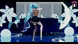 Erwachsener Miku – Tanzen im sexy Rock + allmähliches Ausziehen (3D HENTAI) snapshot 4