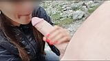 Handjob while driving!!! Hot outdoor sex in the mountains snapshot 11