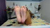 Crazy Hair Pretty Girl Feet In Face NO SOUND snapshot 2